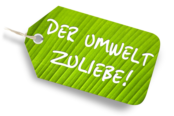 Anhänger der Umwelt zuliebe Anhänger der Umwelt zuliebe