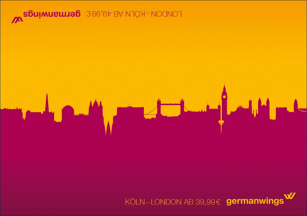Plakatwerbung germanwings Plakatwerbung germanwings