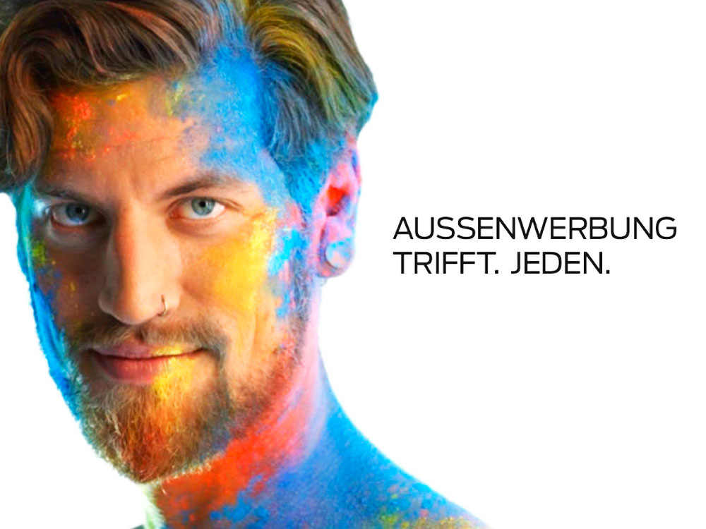 Aussenwerbung trifft jeden Plakatmotiv